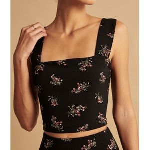 NWT Abercrombie & Fitch Cropped Floral Tank Top